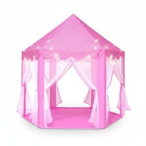 Large Princess Castle Play Tent for Kids with Star Lights - Indoor/Outdoor Fun