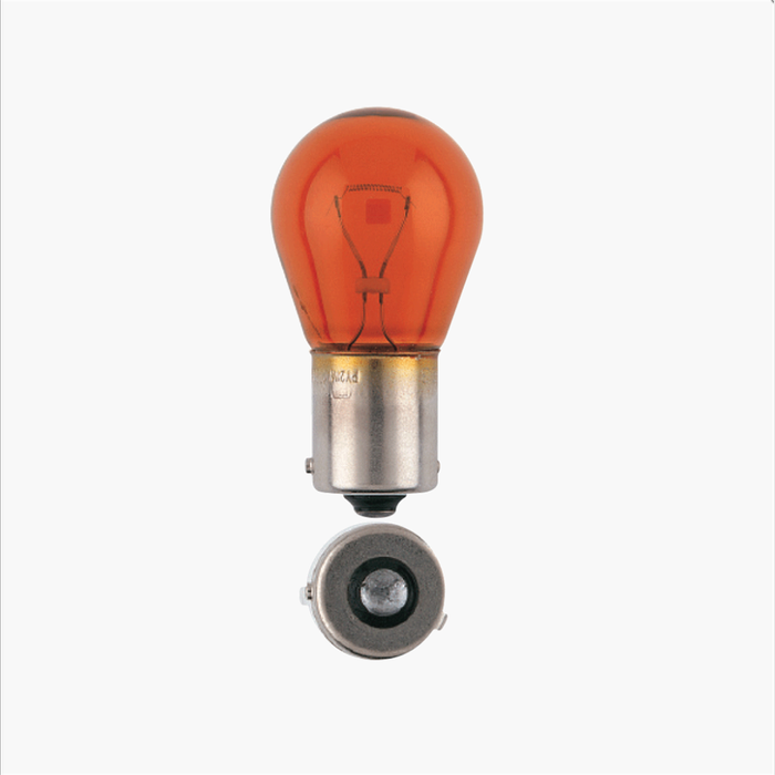Narva 12V 21W BAU15s Amber Incandescent Stop/Tail & Indicator Globe - 2 Pack