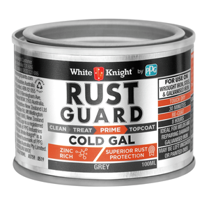 White Knight Rust Guard 100ml Grey Cold Gal Primer Paint