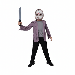More Than Party Killer Boy Kids Halloween Costume Purple Jacket With Mask 6-9y
