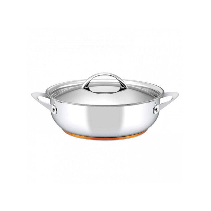 Essteele Per Vita Stainless Steel Saute Pan with Lid 28cm