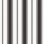 Heritage Stripe Black Wallpaper G68061,10m x 53cm