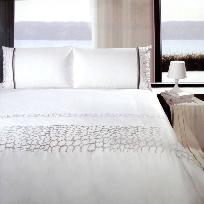 Metropolitan Sheffield Embroidery 100% Cotton Quilt Cover Set  King