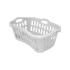 Italio 44L Laundry Basket Hip Hugger White