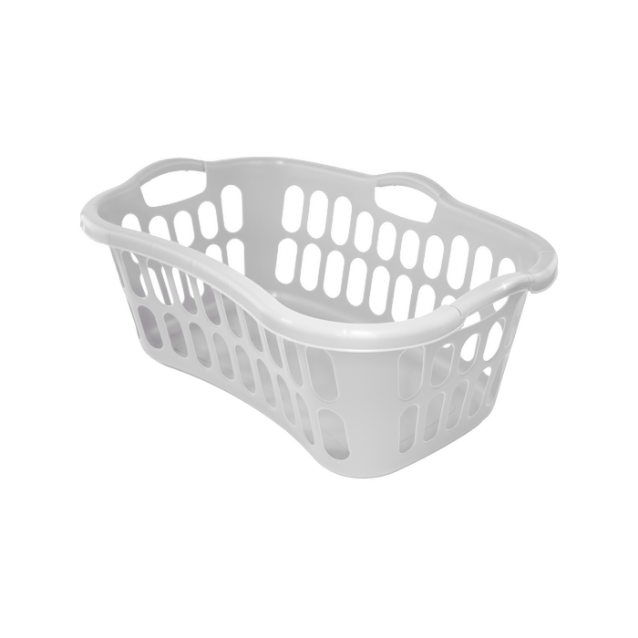 Italio 44L Laundry Basket Hip Hugger White