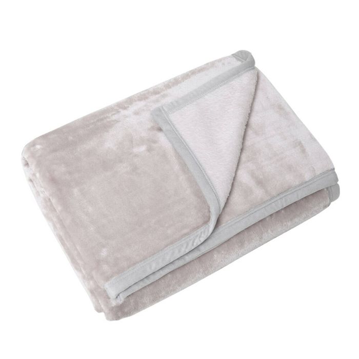 Onkaparinga Size Single Bed 160x210cm Moonbeam Polyester Faux Mink Blanket