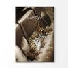 Luxury Fashion Leopard Wall Art Print 100% Australian Made 90x60cm (Stretched Canvas)