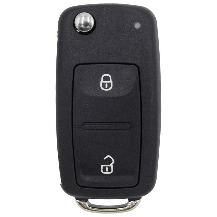 The Key Warehouse 2 Button Remote Flip Key Housing To Suit Vw - Various Models - Hu66 Blade