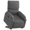 vidaXL Electric Stand up Massage Recliner Chair Armchair Dark Grey Fabric