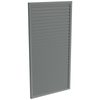 ProtectorAl 300-1000W X 1001-2000H Monument Aluminium Welded Louver Panel Horizontal 5mm overlap