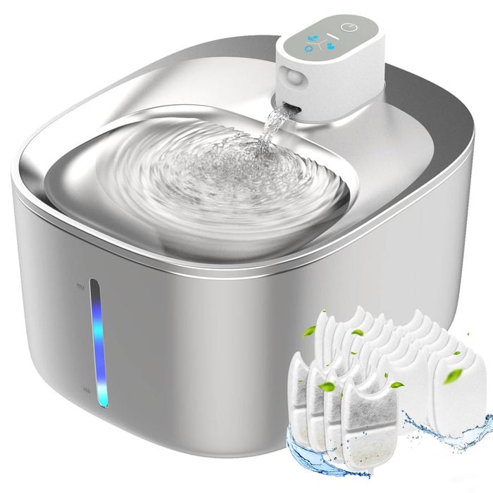 Advwin 4L Pet Water Fountain + 4 Set Pet Water Fountain Filter Replacement