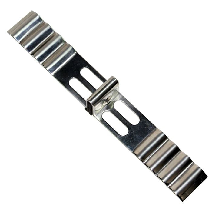 Matrix Industries 80mm Galvanised Steel Double Brick Acoustic Wall Tie - 200 Pack