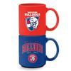 Afl Stackable Mug - Western Bulldogs - Set Of 2 - Coffee Cup - 305ml