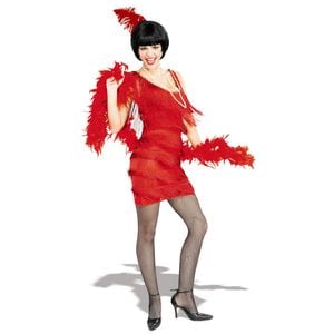 Rubies Roarin' Red Flapper Adults/Womens Dress Up Party Fancy Costume Size S