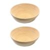 2PK Brunswick Bakers Round Rattan 20cm Bread Banneton Basket Sourdough Basket