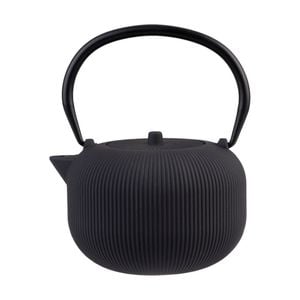 Teaology Cast Iron Teapot W/ Stainless Steel Infuser Serenity Black 700ml