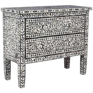 Mother of Pearl Chic Mother of Pearl Swirl Artisan Crafted Chest