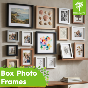 Nicola Spring 3d Box Photo Frames - 4" X 6" - White - Pack Of 5