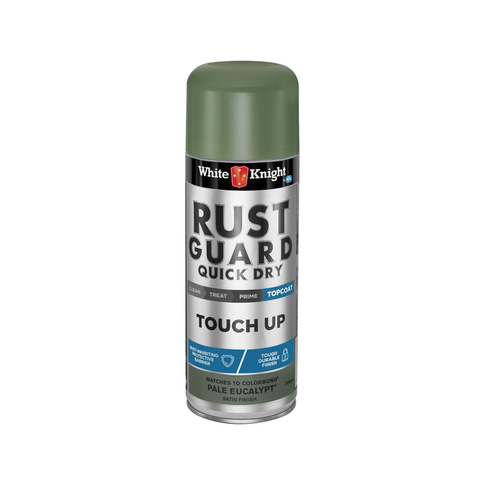 White Knight Rust Guard 300g Pale Eucalypt Satin Touch Up Spray Paint ...