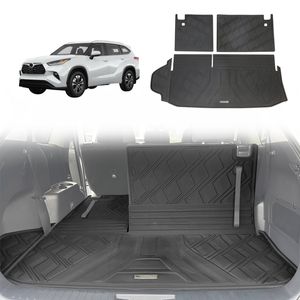 AUSGO Boot Liner for Toyota Kluger 2021-Onwards 3-Piece Set Cargo Trunk Mat Boot Mat