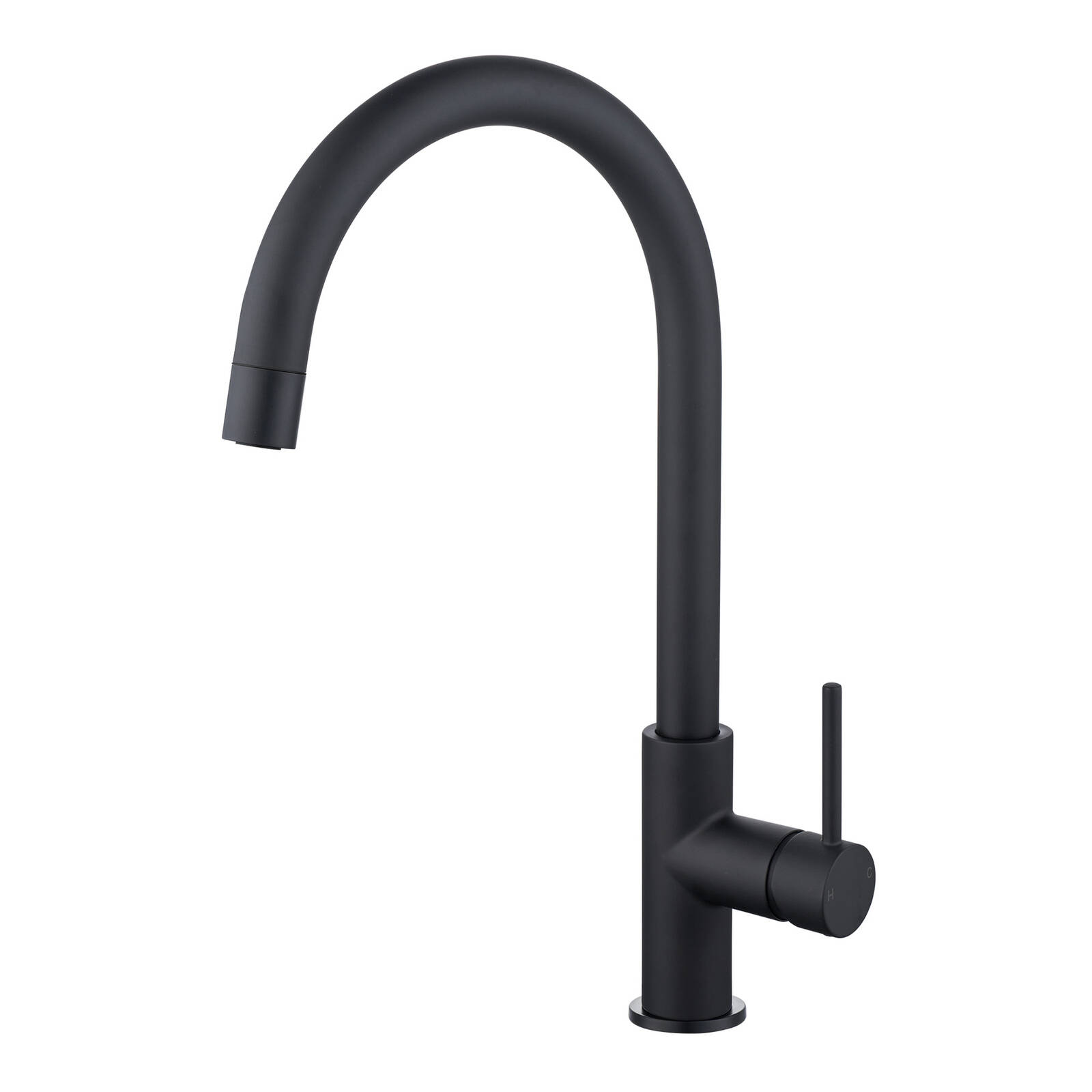 Mondella Resonance 25mm Matte Black Side Lever Dual Aerator Sink Mixer WELS 5 Star 6L/min product image