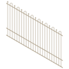 ProtectorAl 1201 - 2400 x 1500mm Paperbark Raked 16-30º Loop And Spear Top Pool Fence Panel