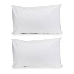 2PK Jason Commercial Crisp Pillow Case with Cuff 48x73cm White