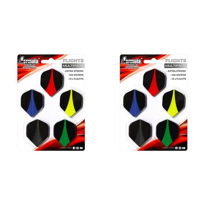 2PK Formula Sports Ultra 100-Micron Dart Flights Assorted