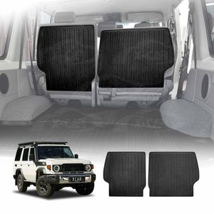 Back Seat Protector For Toyota Landcruiser 70/76 Series 2023-onwards All Weather Heavy Duty Car Seat Kick Mats Cover
