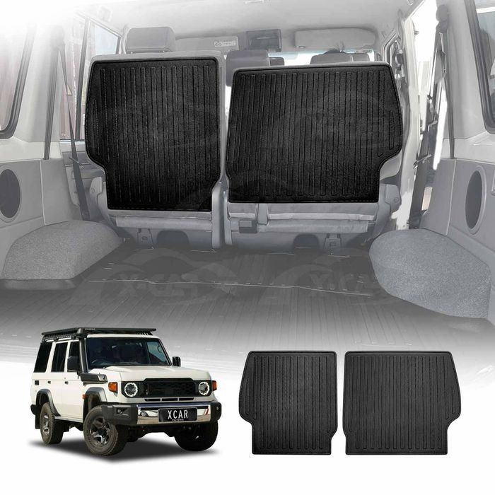 Back Seat Protector For Toyota Landcruiser 70/76 Series 2023-onwards All Weather Heavy Duty Car Seat Kick Mats Cover
