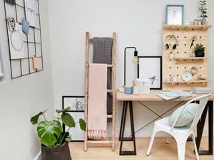 DIY Step Image - D.I.Y. decorative vintage ladder . Blob storage upload.