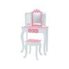 Teamson Kids Kids Vanity Set Wooden Table With Mirror & Stool Pink Td-11670f