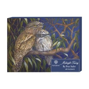 6pc Ashdene Midnight Tawny Placemat Set Frogmouth Bird Kitchen Animal Art