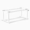 Desky Quad Sit Stand Desk Frame - White