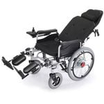 EQUIPMED Power Electric Wheelchair, Wide Bariatric Chair, Comfortable for S-XL, Long Range, Recline Adjustment, Lithium Battery