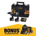 DeWALT x McLaren 18V XR 2 Piece 2 x 5.0Ah Combo Kit DCK200MP2T-XE