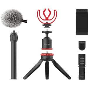 BOYA BY-VG330 Smartphone Vlogging Kit w. BY-MM1,Tripod, Cold Shoe Mount & Phone Clamp