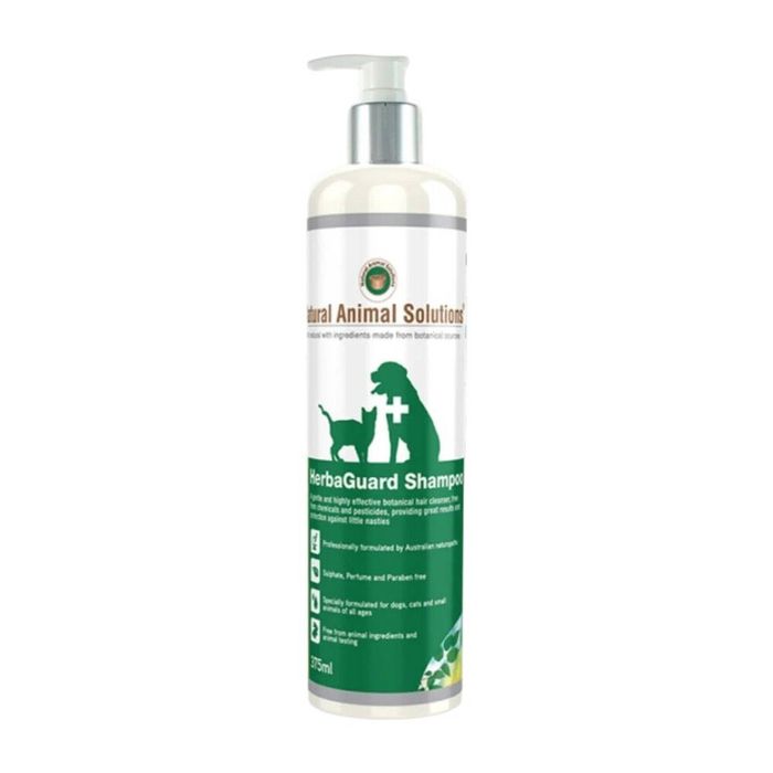 NAS HerbaGuard Shampoo for Cats Dogs Horses & Small Animals 375g