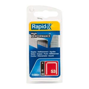 Rapid 6mm 53 Series Staples - 1080 pieces