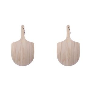 2PK Al Dente Wood Pizza Paddle Board Home Kitchen Cooking 55x30cm