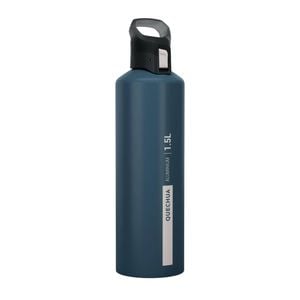 Decathlon - 1.5L Aluminium Flask With Quick-Open Cap For Hiking - Blue - One Size