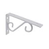 Carinya 150 x 100mm White Scroll Stayed Bracket