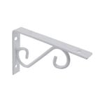 Carinya 150 x 100mm White Scroll Stayed Bracket