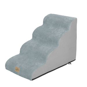 BingoPaw 4-Steps Dog Ramp High Density Foam Pet Stair
