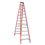 Indalex 3.7m 150kg Pro Series Industrial Fibreglass Double Sided Step Ladder