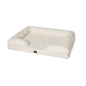 Pawz Dog Bed Teddy Fleece Sofa Large White
