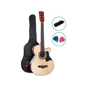 Alpha 38in Guitar Acoustic With Carry Bag