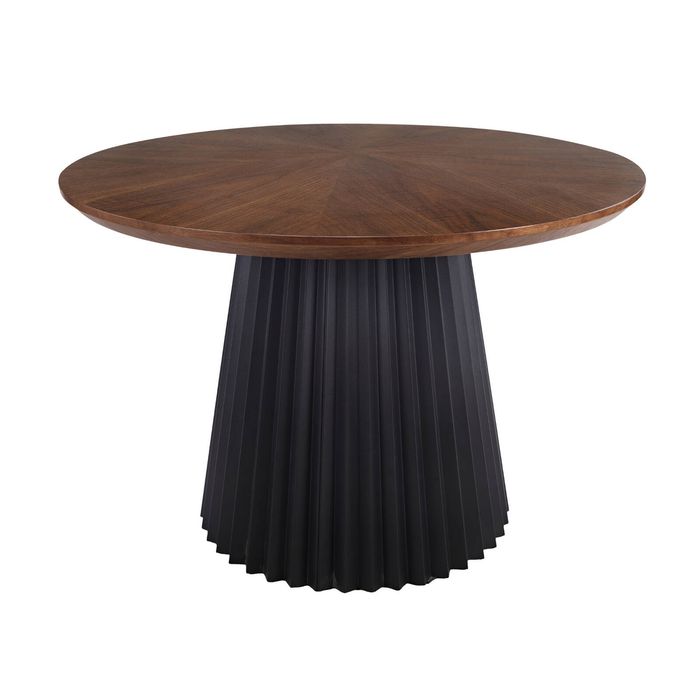 Henrik 130cm Round Dining Table Walnut
