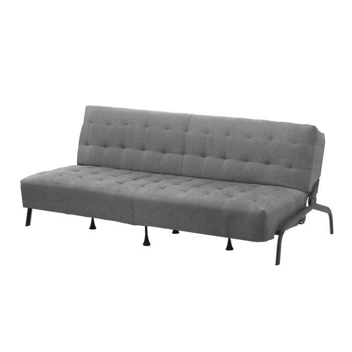 Artiss Sofa Bed, 1.9m 3-seater Soft Innerspring Adjustable Couch Futon Chair, Grey