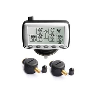 Caravan Trailer Tpms With High-pressure Flow-thru 2x Sensors